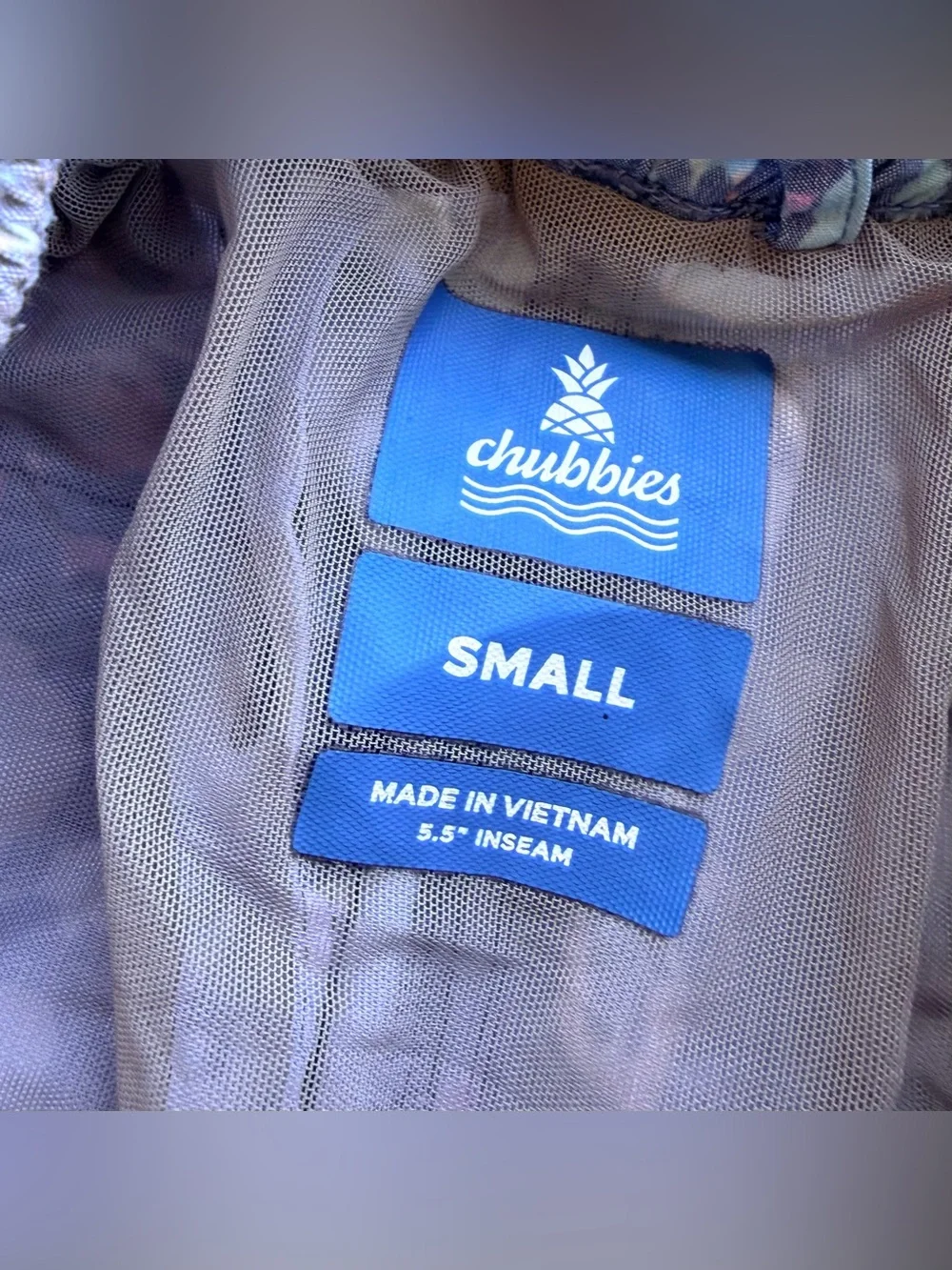 Chubbies Swim Trunks Floral All Over Print Size Small